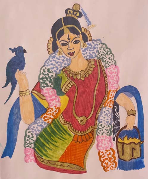 A Sketch of Goda Devi by Manasvini Lakshmi Bhaskar