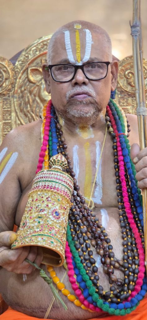 A Magnificent Gold Kireetam Offered to Sri Thooppul Swami Desikan